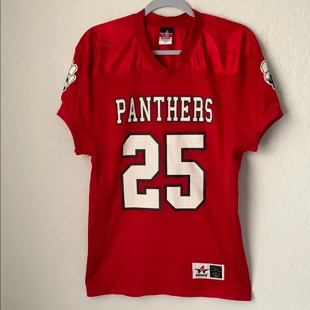 Alleson Red Panthers Jersey # 25 T-Shirt Short Sleeve Size L